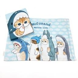 mofusand 毛公仔被套枕套2件套 鯊魚貓 掛布被套 枕頭套 圖 2