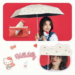 Wpc. Sanrio角色聯乘完全遮光遮熱晴雨兩用傘（紅色 Hello Kitty） 圖 11