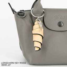 LONGCHAMP 皮革鑰匙圈掛飾 36095 J27 514 VEGETAL [2026AW] 圖 1