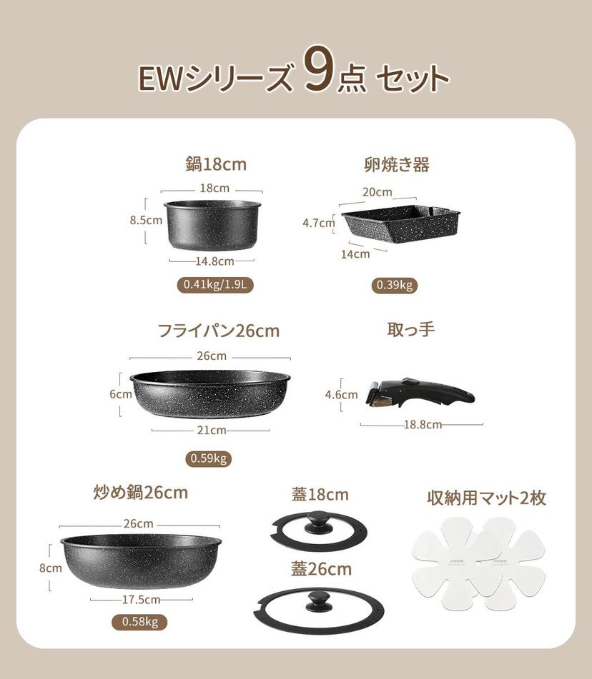 CAROTE Essential Woody 易潔鍋具套裝 圖 13