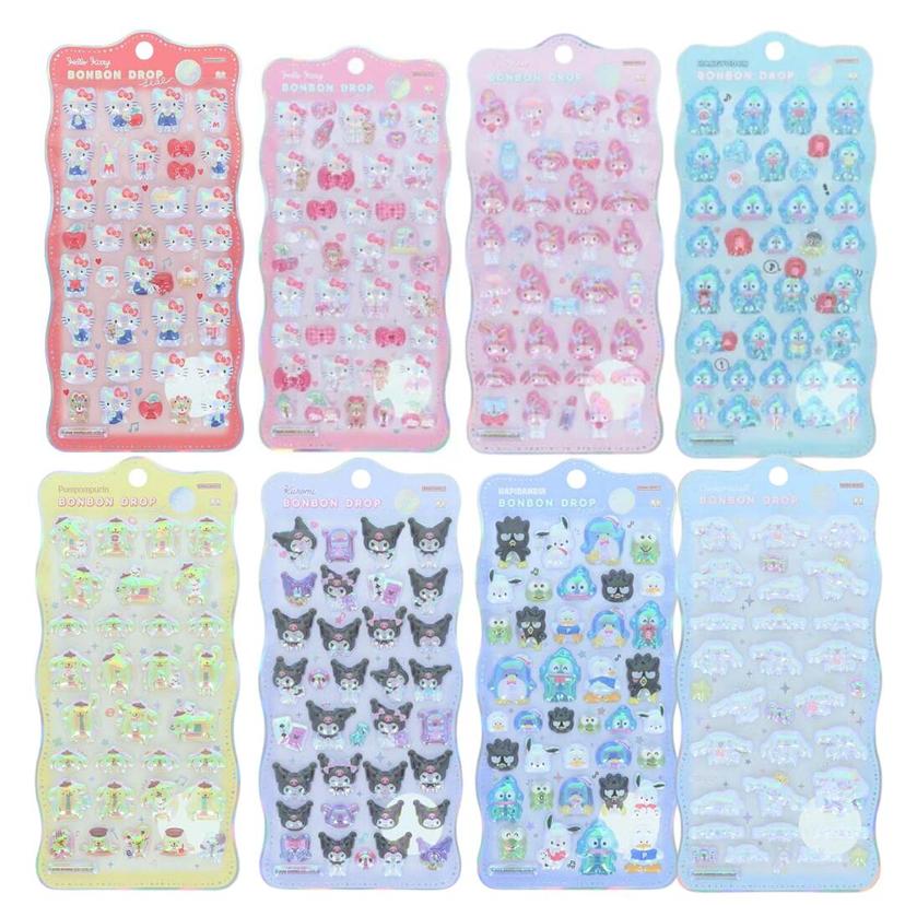 Sanrio 角色閃粉立體貼紙組 圖 2