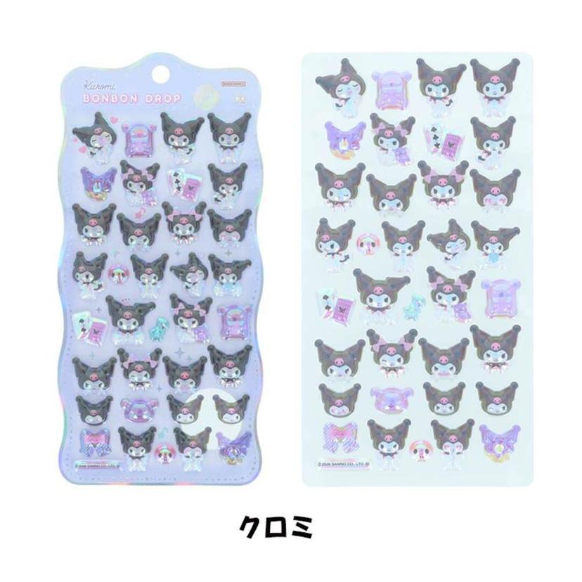 Sanrio 角色閃粉立體貼紙組 圖 3