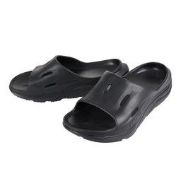 HOKA 男女裝 Ola Recovery Slide 3 黑色涼鞋 圖 1
