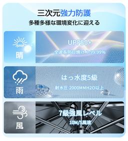 Rxdmss 輕量形狀記憶自動開收防曬摺疊傘 圖 12