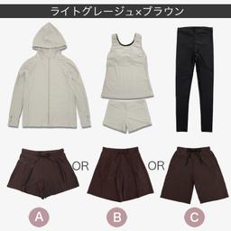 Dearcolon rs005set5 修飾體型連帽防曬泳衣5件套裝（連打底褲） 圖 42