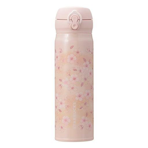 STARBUCKS 星巴克 SAKURA 2026 不鏽鋼保溫瓶 粉米色 500ml THERMOS 圖 1