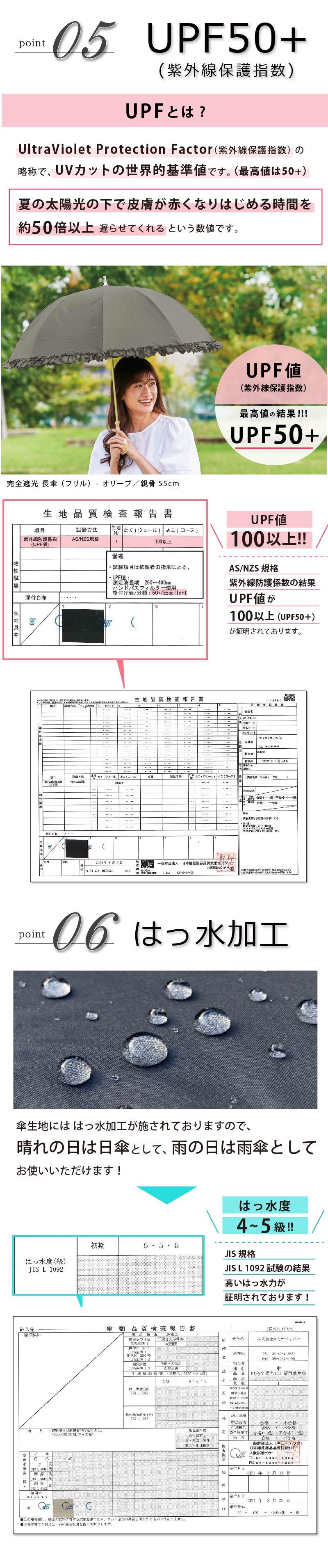 Pink Trick 荷葉邊完全遮光長傘(可選兩尺寸) 圖 40