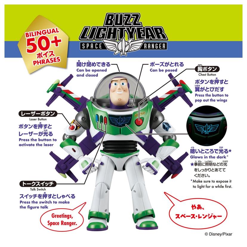 反斗奇兵5 TAKARA TOMY 巴斯光年 真實尺寸發聲模型(高科技版) 圖 2