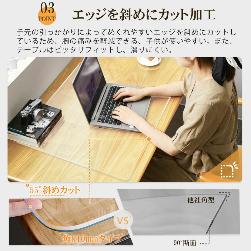 透明枱墊 PVC 書枱保護墊 2mm厚 防水防污耐熱 多尺寸 (60-180cm) 圖 8